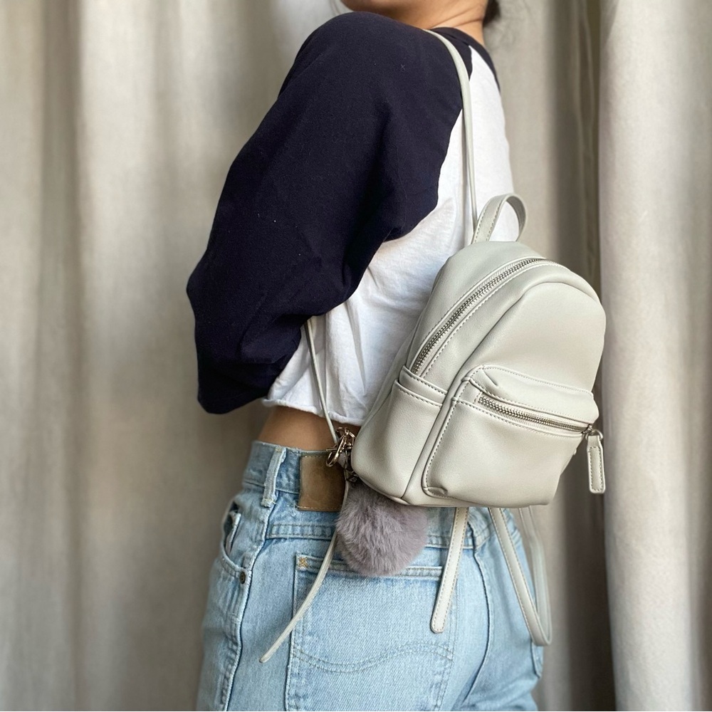 Mini Gray Backpack